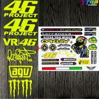 ราคา 46 Rossi สติ๊กเกอร์ตกแต่งหมวกกันน็อคสะท้อนแสง Monster Energy Body Scratch Blocking Decal อุปกรณ์เสริม (21516248700)
