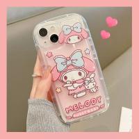 ราคา My Melody Kuromi Cinnamoroll Cartoon Phone Case for iPhone 11 12 13 14 Pro Max 6 6S 7 8 Plus SE 2020 X XS XR Cute Bread Cover (19175570890)