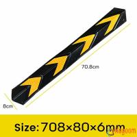 ราคา ยางหุ้มขอบเสาหุ้มมุมเสา สำหรับกันรถชนขอบเสา แถบสะท้อนแสง Rubber Wall Corner (21836448911)