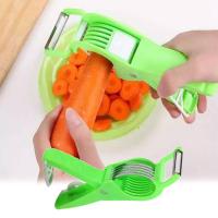 ราคา เครื่องมือเครื่องหั่นแตงกวาแครอทมีดปอกผักด้ามจับตามหลักสรีรศาสตร์เครื่องปอกผักพลาสติกเครื่องตัดแครอทใช้งานได้จริง (21538150522)