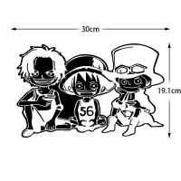 ราคา One Piece สติ๊กเกอร์รถสะท้อนแสง Luffy Ace Roronoa Zoro รถประตูกระจกการ์ตูนรูปลอก JDM สติกเกอร์ตกแต่ง (21491230399)