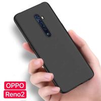 ราคา ส่งจากไทย Case OPPO Reno2 เคสโทรศัพท์ออฟโบ้ Oppo Reno 2 เคสนิ่ม tpu เคสสีดําสีแดง เคสซิลิโคน (1261726595)