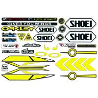 ราคา เซ็ตสติ๊กเกอร์ติดหมวกกันน็อคสะท้อนแสง SHOEI Arai 1เซ็ต3เมตร SHOEI Arai บล็อกรอยขีดข่วน (21421646112)