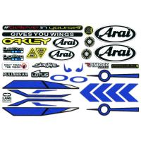 ราคา เซ็ตสติ๊กเกอร์ติดหมวกกันน็อคสะท้อนแสง SHOEI Arai 1เซ็ต3เมตร SHOEI Arai บล็อกรอยขีดข่วน (21421646106)