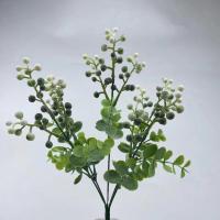 ราคา Artificial Eucalyptus 13 4 Inch Leaves Stems with berry Spray Fake Plants Indoor Greenery Faux Eucalyptus Branches for DIY Bouquet Centerpieces Wedding Home Farmhouse Office Decor (20473626085)