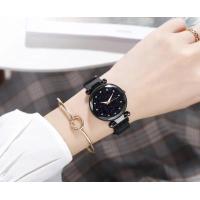 ราคา นาฬิกาข้อมือสตรีลายท้องฟ้าเต็มไปด้วยดวงดาวสายเหล็กแม่เหล็กสายนาฬิกามิลานเครือข่ายเครื่องประดับแฟชั่น (21746680385)