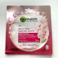 ราคา GARNIER SKIN NATURAL SERUM MASK SAKURA WHITE 32g การ์นิเย่ เซรั่ม มาส์ก ซากุระไวท์ สีชมพู (1360856414)