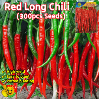 ราคา ปลูกง่าย ปลูกได้ทั่วไทย 300เมล็ด ซอง เมล็ดพันธุ์ พริกยาว High Yield Red Long Chili Seeds F1 Long Hot Pepper Seed Organic Vegetable Seeds for Planting เมล็ดพันธุ์ พริกโจลอง เมล็ดพันธุ์พริกยาวโจลอง เมล็