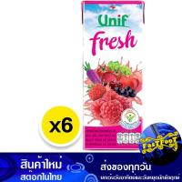 ราคา น้ำผักผลไม้รวม เบอร์รี่ 180 มล 6กล่อง ยูนิฟ Unif Mixed Fruit And Vegetable Juice Berries น้ำผลไม้พร้อมดื่ม น้ำผัก น้ำผลไม้ (21460987823)