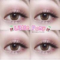 ราคา คอนแทคเลนส์ รุ่น Mini pony Little Pony สีเทา ตาล Gray Brown มีค่าสายตา 0 00 10 00 (16477715193)