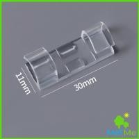 ราคา MetMe ที่เก็บสายเคเบิลข้อมูล ที่เก็บสายไฟ จัดระเบียบ คลิปล๊อคสายไฟ ตัวยึดสายไฟ คลิปใส 16ชิ้น 20ชิ้น Transparent clip (14807897302)