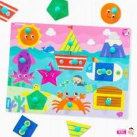 ราคา กระดานจิ๊กซอว์ กระดานจ๊ะเอ๋ จิ๊กซอว์หมุด กขค ABC 123 เสริมทักษะและช่วยการจดจำของเด็ก กระดานหมุด jigsaw หมุด ของเล่นเด็ก (21763625043)
