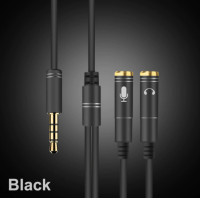 ราคา สายแยก สัญญาเสียง หูฟังและไมค์ 1 ออก 2 สายแจ็คแยกหูฟังกับไมค์ อะแดปเตอร์ มิลลิเมตรสายแจ็คแยก MIC และเสียงสายต่อหูฟัง ของแท้100 (21400237337)