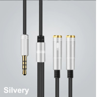 ราคา สายแยก สัญญาเสียง หูฟังและไมค์ 1 ออก 2 สายแจ็คแยกหูฟังกับไมค์ อะแดปเตอร์ มิลลิเมตรสายแจ็คแยก MIC และเสียงสายต่อหูฟัง ของแท้100 (21400237336)