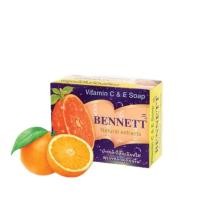 ราคา Bennett สบู่เบนเนท ของแท้ 100 สบู่ส้ม วิตามิน ซี แอนด์ อี สูตรเพิ่มวิตามินซี จากธรรมชาติ 130กรัม 1 ก้อน (21856484840)