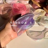 ราคา สินค้าพร้อมส่ง ริบบิ้นผ้าเกาหลี ริบบิ้นซีทรู ริบบิ้นผ้าแก้ว ริบบิ้นเย็บขอบ โบว์เกาหลี โบว์ผูกเอง ริบบิ้นผูก 1 หลา (20172985104)