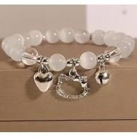 ราคา สร้อยข้อมือลูกปัดที่คริสตัลโชคดีเกินไปสำหรับผู้หญิงเครื่องประดับเครื่องประดับกำไลเงินรูปดาวผีเสื้อและพระจันทร์หรูหรา (21688755421)
