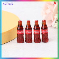 ราคา xuhaiy 4pcs dollhouse Miniature โค้กเครื่องดื่มโซดาน้ำดื่มอุปกรณ์ครัวของเล่น (19870390458)