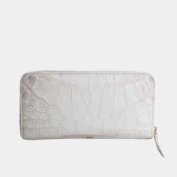 ราคา BANGKOK BOOTERY กระเป่าสตางค์ รุ่น Round Zipper หนังจระเข้ หนังแท้ 19cm (20671460942)