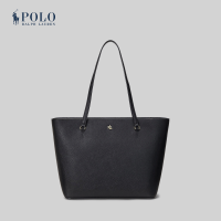 ราคา Polo Ralph Lauren กระเป๋าผู้หญิง Crosshatch Leather Medium Karly Tote รุ่น WALRBAG0G620248 สีดำ (21846718017)