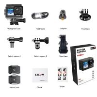 ราคา SJCAM กล้องแอคชั่นแคมเมรา SJ4000จอคู่4K 30M กล้องแอคชั่น WiFi กันน้ำสำหรับไลฟ์กล้องติดรถยนต์ขี่รถจักรยานยนต์ดำน้ำซูม5X ควบคุมผ่านแอป WiFi (21754186720)