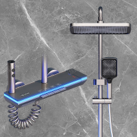 ราคา ชุดฝักบัว ฝักบัวอาบน้ำ ชุดฝักบัวอาบน้ำ อุณหภูมิคงที่ Thermostatic rain shower ฟักบัวอาบน้ำ (21390490992)