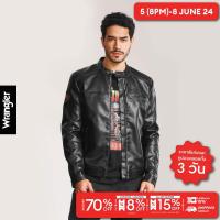 ราคา WRANGLER เสื้อแจ๊คเก็ตผู้ชาย คอลเลคชั่น Biker Look ทรงเอวจั๊ม ทรง STORM BOMBER รุ่น WR F323MJKTN21 (20420043687)