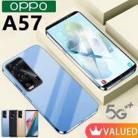 ราคา โทรศัพท์มือถือ OPPQ A57 5G smartphone หน้าจอ 6 7นิ้ว RAM16GB ROM512GB โทรศัพท์บางๆ โทรศัพท์ราคาถูก มือถือ ใช้งานได้เร็ว เรียนรู้ อินเทอร์เน็ต เล่นเกม ฟังเพลง กล้อง HD ปลดล็อคด้วยใบหน้า ระบบนำทาง GPS ใ