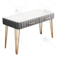 ราคา โต๊ะเครื่องแป้ง โต๊ะแต่งหน้า เฟอนิเจอร์โต๊ะ โต๊ะแฟชั่นสวยงาม โต๊ะเครื่องแป้งมี3สีให้เลือก2ขนาดทั้งแบบ80ซม และ100ซม เก้าอี้เบาะนั่ง (20055328290)