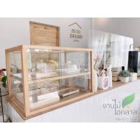 ราคา ส่งฟรี ตู้เบเกอรี่ ตู้ โชว์ ใส่อาหาร ตู้กระจก ขายขนม ทรงสี่เหลี่ยม Size S มีพร้อมส่ง (21387863349)