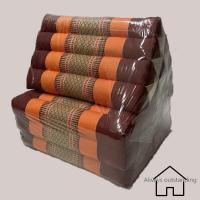 ราคา ที่นอนหมอนอิงสามเหลี่ยมลายขิด หมอนอิงสามเหลี่ยมลายขิดพร้อมเบาะนอน 10 ช่อง 3 พับ ขนาด กว้าง 48 ซม ยาว 160 ซม สูง 32 ซม หนา 7 ซม (7527466201)