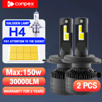ราคา CONPEX V63 150W 30000LM Car headlights led IP68 กันน้ำ เสียบปลั๊กและเล่น หลอดไฟหน้ารถยนต์ หลอดไฟหน้า led h4 9005 9006 9007 9012 H1 H3 H4 H7 H11 H13 ไฟหน้ารถยนต์ led หลอดไฟหน้ารถ led h4 Novsight Philip