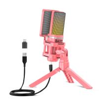 ราคา Zealsound A68 RGB ไมโครโฟนคอนเดนเซอร์สำหรับเล่นเกม ลดเสียงรบกวนอัตโนมัติ คุณภาพเสียงที่คมชัดเป็นพิเศษ แจ็คหูฟังตรวจสอบแบบเรียลไทม์ เล่นเกม สตรีมมิ่งสด การบันทึก (21816779450)