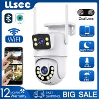 ราคา LLSEE icsee เลนส์คู่กล้องวงจรปิดกลางแจ้ง WIFI PTZ กล้องวงจรปิดไร้สายบ้านเชื่อมต่อโทรศัพท์มือถือ HD 8 0MP การติดตามมือถือ พูดคุยสองทาง คืนวิสัยทัศน์ที่มีสีสัน กันน้ำ IP66 (20628393131)