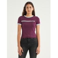ราคา เสื้อยืดผู้หญิง Levis Womens Graphic Ringer Rickie T Shirt (20522878920)