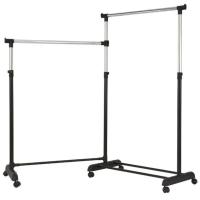 ราคา เมนสเตย์ราวแขวนผ้ามีล้อ2ชั้นปรับมุมได้ (21255570243)