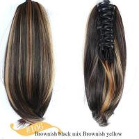 ราคา MSTN Synthetic Short Straight Ponytail Extension Claw Clip in Hair Extensions Natural Pony Tail Fake Hair Hairpiece For Women (18526931067)