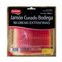 ราคา เอสปุญญา แฮมสไลด์แผ่นบาง 120 กรัม Serrano Ham Sliced Jamon 120g Espuna brand (21916494376)