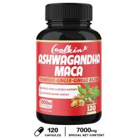 ราคา Ashwagandha Maca Root Boost เทียบเท่าสมุนไพรขิง 7000 มก รองรับความเครียด อารมณ์ ความแข็งแรง Ashwagandha Capsules Maca 120 แคปซูล (21918940475)