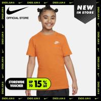 ราคา Nike Boys EMB Futura Tee Safety Orange (21564699883)