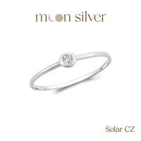 ราคา Moonsilver แหวนเงินแท้ 925 รุ่น Solar ฝังเพชรCZ ไม่ชุบ สำหรับคนผิวแพ้ง่าย แหวนเงินแท้มินิมอล แหวนมินิมอล (20238775332)