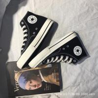ราคา รองเท้าผ้าใบหุ้มข้อหญิง รองเท้าทรง Converse รองเท้าผ้าใบ รองเท้าผ้าใบข้อสูง 36 40 (21369631192)