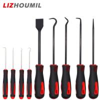 ราคา LIZHOUMIL 9pcs Oil Seal O rings Removal Tool Screwdriver Automotive Electronic Precision Hooks Puller Auto Repair Tool (20872980911)