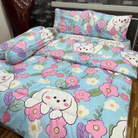 ราคา ส่งฟรี ชุดผ้าปูที่นอน ผ้าปูที่นอน ชุดเครื่องนอน ลายยอดฮิต หมี กระต่าย คิตตี้ 3 5 5 6ฟุต ครบเซ็ต4ชิ้น ผ้าปู ปลอกหมอน ปลอกหมอนข้าง (20743020948)