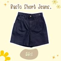 ราคา ไซส์ S 6XL Fineday Jeans กางเกงยีนส์ขาสั้น 3 ส่วน เอวสูง แต่งจีบหน้า ผ้าไม่ยืด ไซส์ใหญ่ สาวอวบ (21424363470)