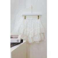 ราคา กางเกงลูกไม้ปักลายดอกสีขาว (21625728675)