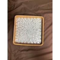 ราคา ถาดหวาย ทรงสี่เหลี่ยม ฝังมุก ลายเปลือกหอย ใส่ขนมปัง เสริฟอาหาร รองชุดชา กาแฟ (21651980405)