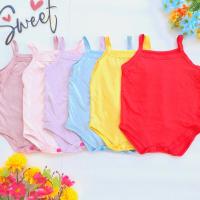 ราคา สายเดี่ยวบอดี้สูทเด็กสีพื้น คละสี 1 ชุด 3 ชุด แรกเกิด 6 กก อก 22 นิ้ว สายเดี่ยวทารก บอดี้สูททารก (20535021039)