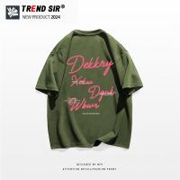 ราคา TrendSirมาใหม่ ลายเยอะเสื้อยืดเกาหลี เสื้อยืด oversize 100 cotton ตัวอักษรสีชมพู M 3XL (21416952653)