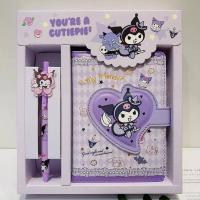 ราคา Sanrio kuromi กล่องของขวัญ หนัง PU ลายการ์ตูนน่ารัก พร้อมแผ่นจดบันทึก แบบพกพา สําหรับเด็กนักเรียน (21719101266)
